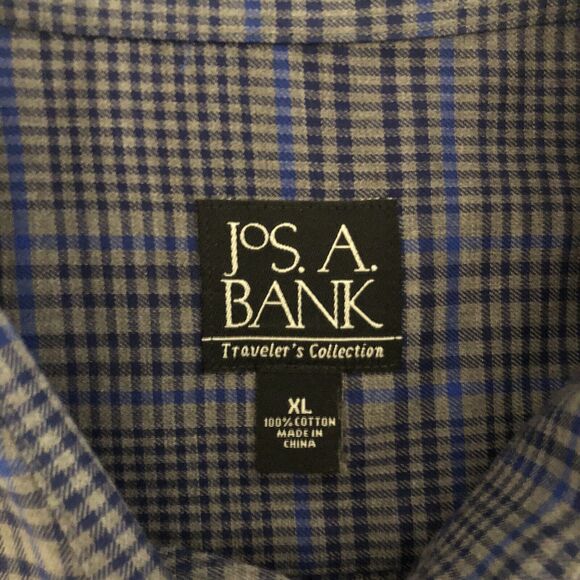 Joseph A Banks Travelor's Collection Mens Tailored Fit Butten Up Shirt Size XL - Picture 3 of 10